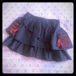 DKNY Grey Ruffled Skirt